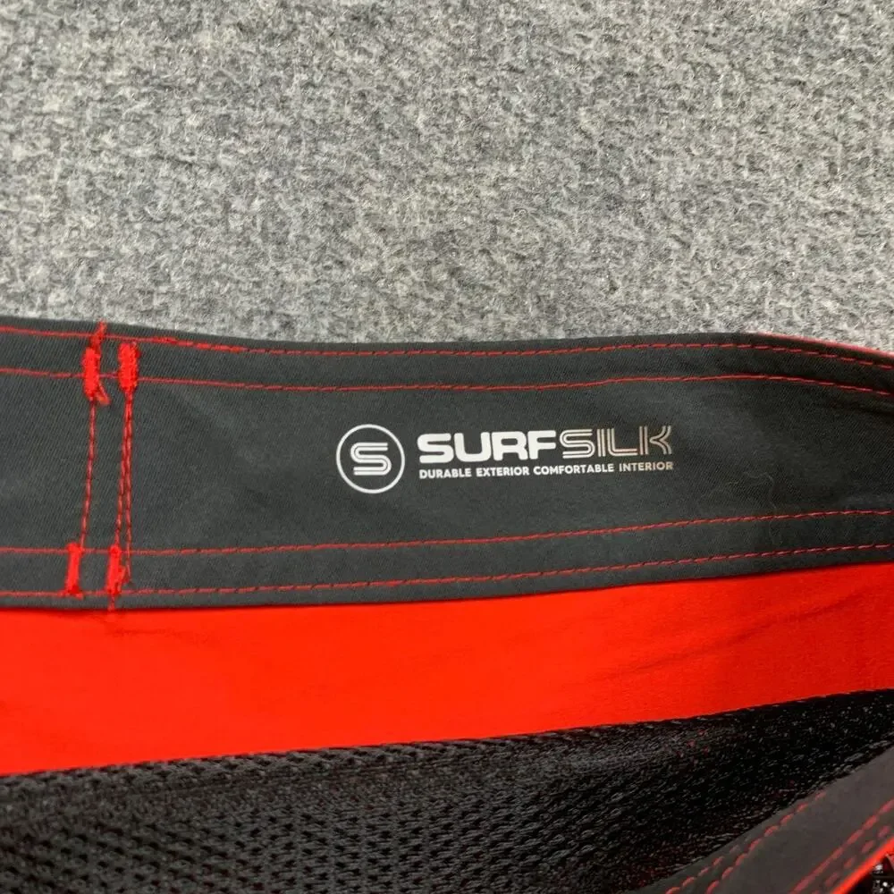 Quiksilver Board Shorts Mens 36 High Risk Red Surfsilk Kaimana Surf Surfing
